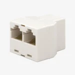 برل RJ45 شبکه 1 به 2 بایبل بسته 5 عددی سفید