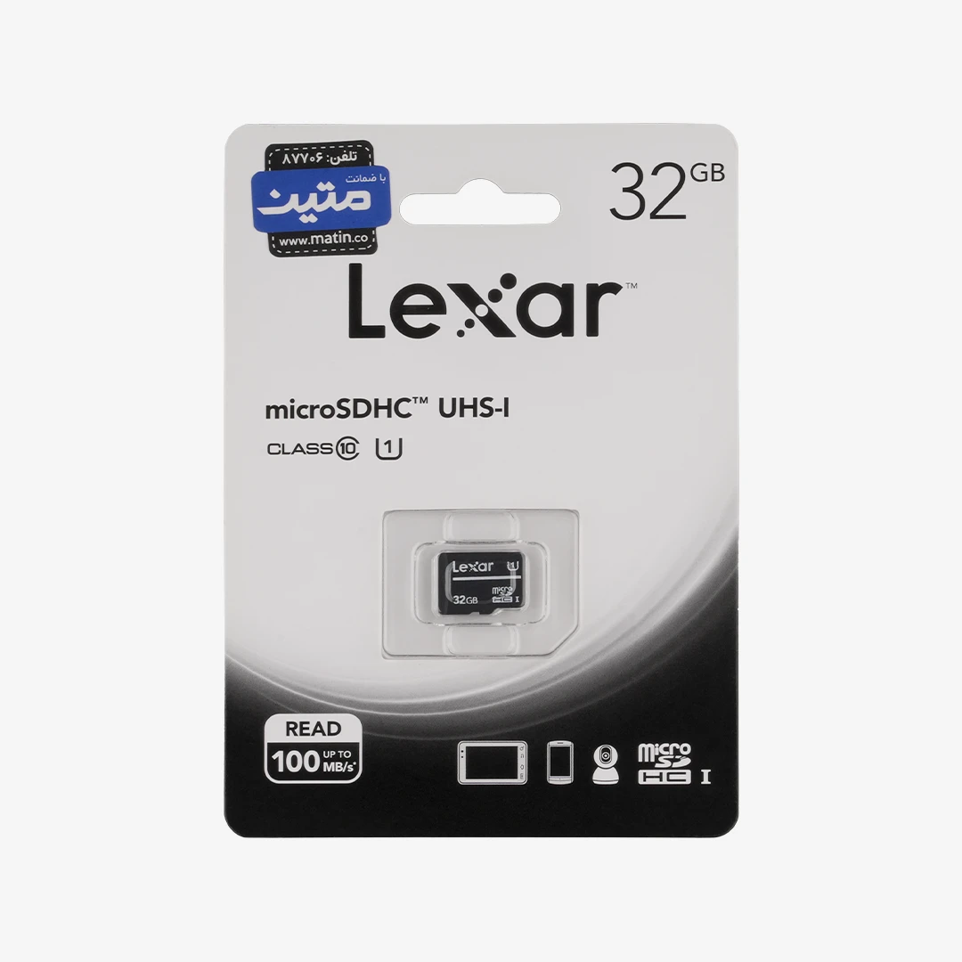 کارت حافظه Micro SDHC لکسار استاندارد UHS-I U1 ظرفیت 32 گیگابایت